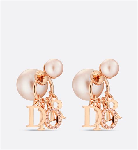 dior gold stud earrings|genuine christian dior earrings.